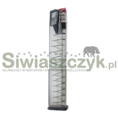 Magazynek ETS Omega Glock 17/18/19/19X/26/34/45/49 , 9x19 mm 30nb Przezroczysty (OMG-GLK-17-30)-166242