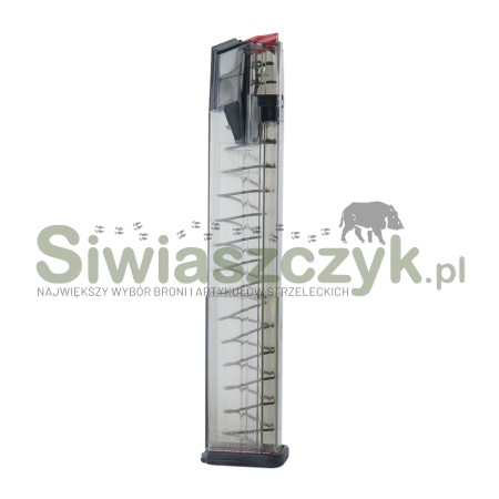 Magazynek ETS Omega Glock 17/18/19/19X/26/34/45/49 , 9x19 mm 30nb Przezroczysty (OMG-GLK-17-30)-166242