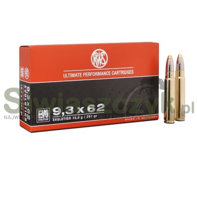 Amunicja RWS 9,3x62 EVO 18,8g(291gr)-104040