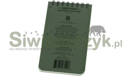 Notatnik wodoodporny Rite in the Rain 3x5" Oliwkowy (935)-126764