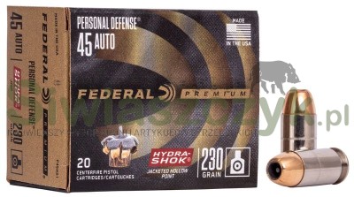 Amunicja FEDERAL 45 AUTO HYDRA-SHOK DEEP JHP 14,9g  (230gr)-166268