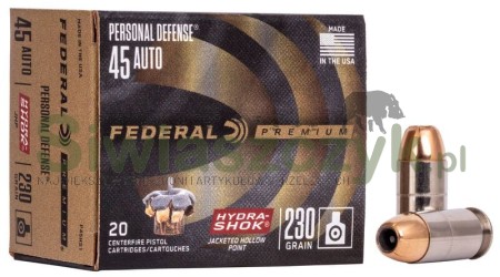 Amunicja FEDERAL 45 AUTO HYDRA-SHOK DEEP JHP 14,9g  (230gr)-166268