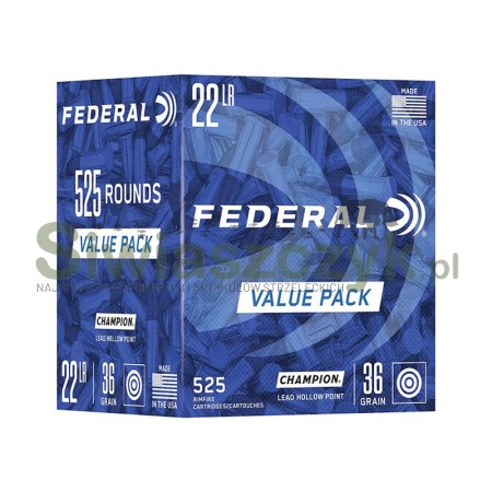 Amunicja FEDERAL 22 LR Champion Training Rimfire LHP 2,3g (36gr) (525 szt.)-166269
