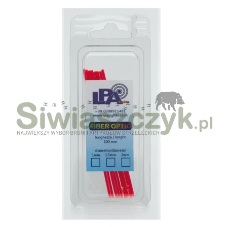 Światłowód LPA 1mm czerwony (BFO10R)-156853