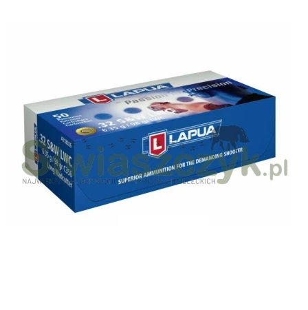 Amunicja LAPUA .32 S&W Long WadCutter 6,35g(98gr) -166348