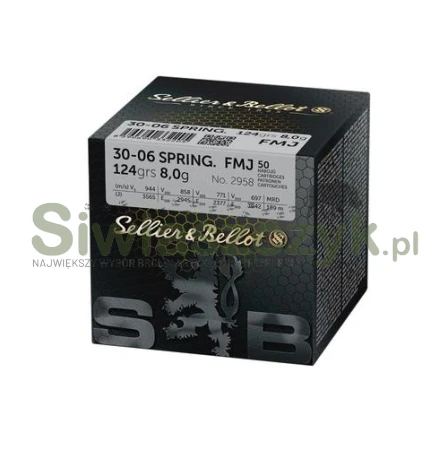 Amunicja S&B 30-06 FMJ Training 8g(124gr)-166413