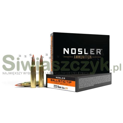 Amunicja NOSLER 223 Rem BT Varmint 3,56g(55gr) (61025)-166426