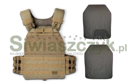 Kamizelka 5.11 + 2x wkład balistyczny PROTECTION GROUP NIJ3- 30x25-118287