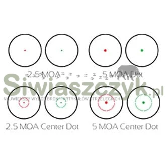 Kolimator TRUGLO Dual Color - Red / Green Dot - 2,5 / 5 MOA - Picatinny (TG8380BN)-cbc12892721463187d10f184b63d8328