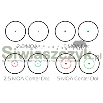 Kolimator TRUGLO Dual Color - Red / Green Dot - 2,5 / 5 MOA - Picatinny (TG8380BN)-1febc67382387a5e8e9f11b968ada71c