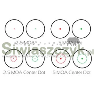 Kolimator TRUGLO Dual Color - Red / Green Dot - 2,5 / 5 MOA - Picatinny (TG8380BN)-6482cfc6a65d11f8c3ed387837268b42