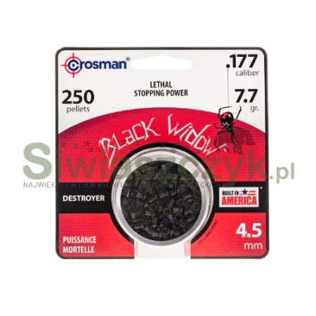 Śrut CROSMAN Black Widow 4,50/250 0,36g(7,70gr)(CBW776P)-121122