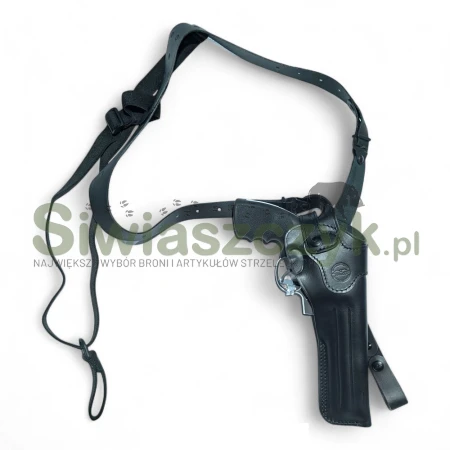 Kabura skórzana FALCO na szelkach Colt Anaconda 8" kal .44, RH, Czarna-166673