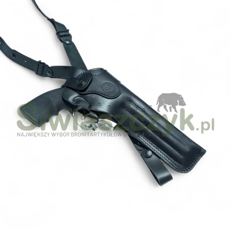 Kabura skórzana FALCO na szelkach Colt Anaconda 8" kal .44, RH, Czarna-166674