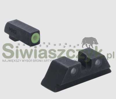 Przyrządy celownicze MEPROLIGHT trytowe Hyper Bright Glock 17/19/22/23/31/32/33/34/35/36/37/38/39 G/U (ML-40224)-166694
