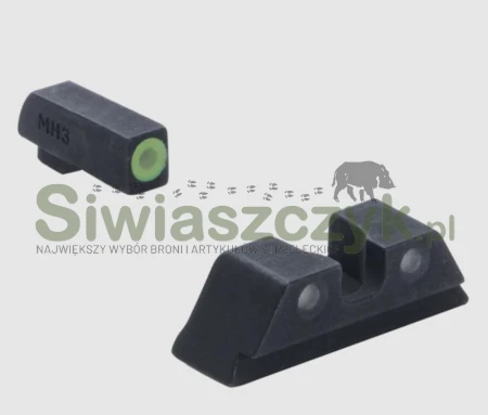 Przyrządy celownicze MEPROLIGHT trytowe Hyper Bright Glock 17/19/22/23/31/32/33/34/35/36/37/38/39 G/U (ML-40224)-166694