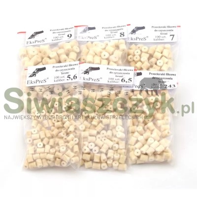 Przecieraki filcowe kal.6,5mm (100szt.)-116154