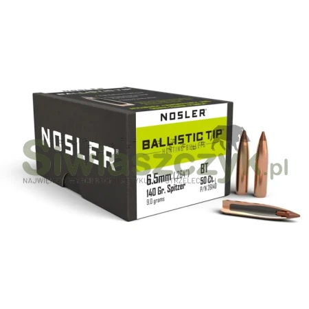 Pociski NOSLER 6,5mm Ballistic Tip 9,1g(140gr)(26140)-166525