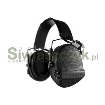 Ochronniki słuchu SORDIN Supreme X2 Headband Leather Gel Black (301004-10G)-166710