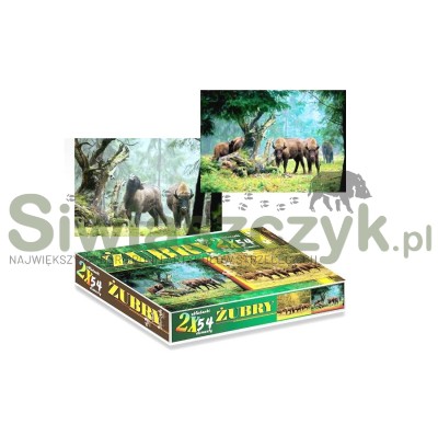 Układanka/Puzzle - Żubry (2x54)-166743