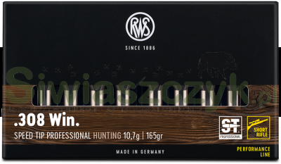 Amunicja RWS .308 Win. Speed Tip Pro Short Rifle 10,7g (165gr)-167030