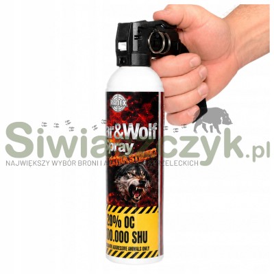 Gaz Pieprzowy RADEX Bear&Wolf Spray 1952 400 ml - stożek mgły-167074