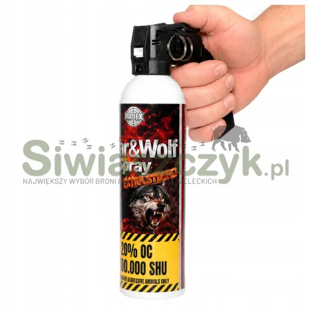 Gaz Pieprzowy RADEX Bear&Wolf Spray 1952 400 ml - stożek mgły-167074