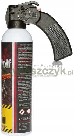 Gaz Pieprzowy RADEX Bear&Wolf Spray 1952 400 ml - stożek mgły-167080