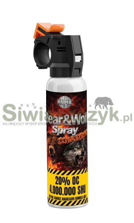 Gaz Pieprzowy RADEX Bear&Wolf Spray 1962 150 ml - stożek mgły-167081