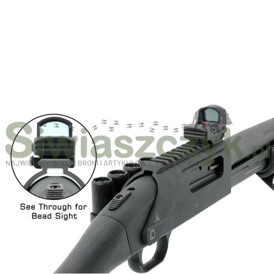 Szyna picatinny LEAPERS UTG Optic Mount Mossberg 500 & 590 DM Mag-Fed z ładownicą - MT-MB590-167243