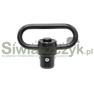 Ucho zawieszenia LEAPERS UTG QD Sling Swivel Loop 1,25" - Stal - Czarny - TL-QDSW08B-167246