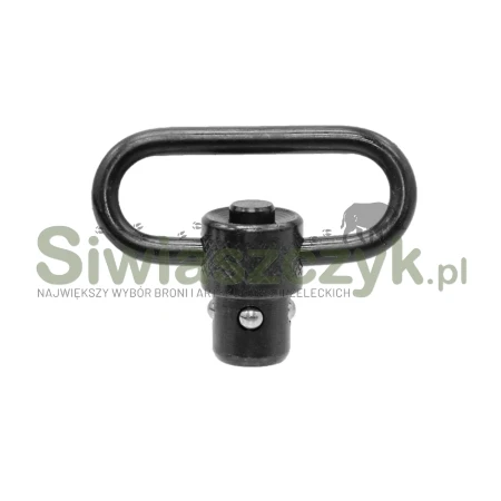 Ucho zawieszenia LEAPERS UTG QD Sling Swivel Loop 1,25" - Stal - Czarny - TL-QDSW08B-167246