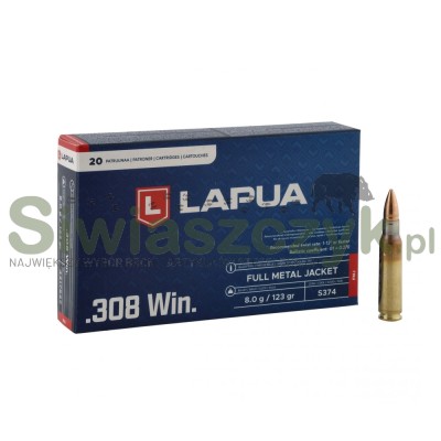 Amunicja kulowa LAPUA .308 Win. - FMJ - 8,00g / 123gr-167310