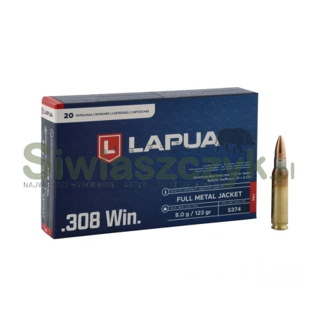 Amunicja kulowa LAPUA .308 Win. - FMJ - 8,00g / 123gr-167310