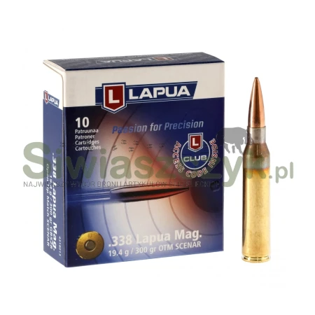 Amunicja kulowa LAPUA .338 Lap.Mag. - OTM Scenar - 19,40g / 300gr - 10szt.-167311