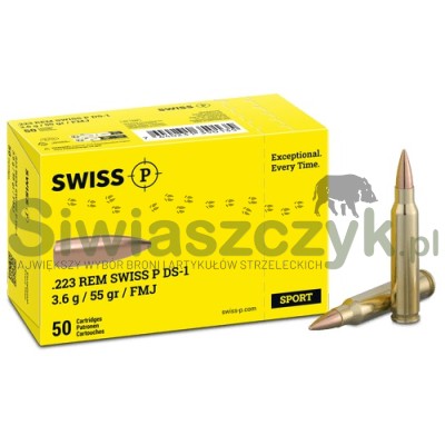 Amunicja kulowa SWISSP DEFENCE AG .223 Rem DS-1 - FMJ - 3,56g / 55gr-167317