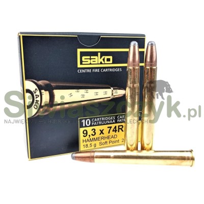 Amunicja kulowa SAKO 9,3x74R - Hammerhead - Soft Point - 16,20g / 250grs-167316
