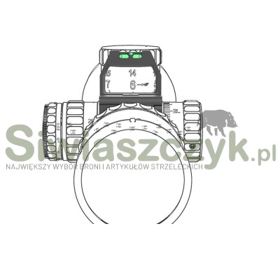 Poziomica VECTOR OPTICS do lunety ze szkłem powiększającym X-ACCU - 30 mm - Czarna - SCTR-01-167332