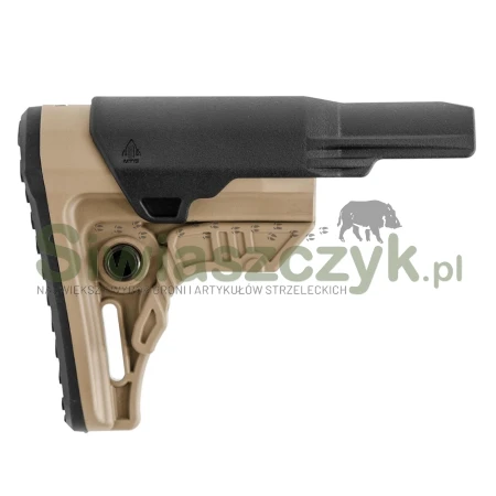 Kolba LEAPERS UTG Pro Mil-Spec Ops Ready S4 - AR-15 - Gniazdo QD - Polimer - FDE - RBUS4DMS-167335