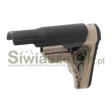 Kolba LEAPERS UTG Pro Mil-Spec Ops Ready S4 - AR-15 - Gniazdo QD - Polimer - FDE - RBUS4DMS-167336