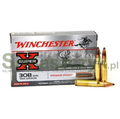 Amunicja kulowa WINCHESTER .308 Win. Power Point - Soft Point - 11,7g / 180gr-167512