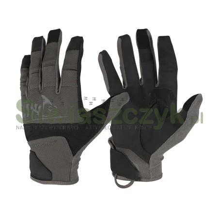 Rękawice HELIKON-TEX Range Tactical - Czarny / Shadow Grey A - Rozm. S - RK-RNG-PO-0135A-B03-167565