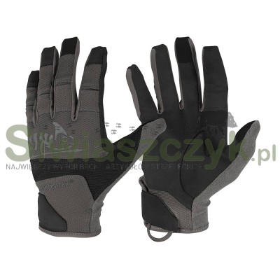 Rękawice HELIKON-TEX Range Tactical - Czarny / Shadow Grey A - Rozm. L - RK-RNG-PO-0135A-B05-167569