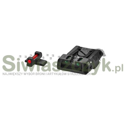 Przyrządy celownicze LPA Sig Sauer P226 / P229 / P320 / Bersa TPR / CZ Shadow 2 Carry / HS Echelon - Regulowane - Światłowód - SPF20SS-167695