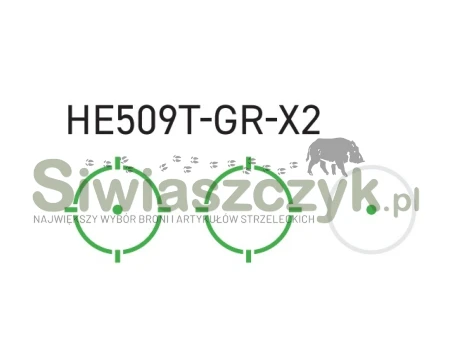 Kolimator HOLOSUN HE509T-GR X2 - Green Dot - 2 / 32 MOA - RMR - SHAKE AWAKE - HE509T-X2-GR-FDE-167713