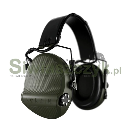 Ochronniki słuchu SORDIN Supreme X2 Headband Leather Gel Green (301006-10G)-167769