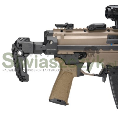 Kolba składana STRIKE INDUSTRIES CZ 3/3+ Scorpion - QD - Czarna - SI-CEVO-PDW-STOCK-167780