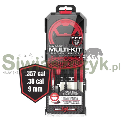 Zestaw narzędzi do czyszczenia broni REAL AVID Gun Boss Multi-Kit .357 / .38 / 9 mm (AVGBMK9MM)-111484