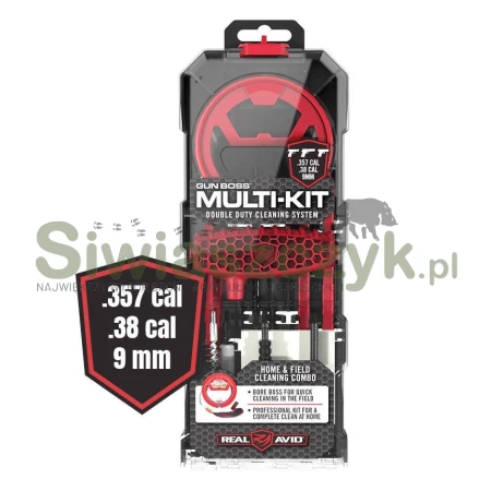 Zestaw narzędzi do czyszczenia broni REAL AVID Gun Boss Multi-Kit .357 / .38 / 9 mm (AVGBMK9MM)-111484
