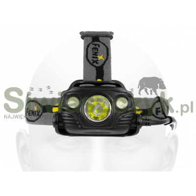 Latarka diodowa FENIX HP30R - czołówka czarna -111563